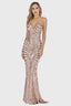 Mermaid Sequin Evening Dress - View 6 | TEVQA