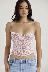 Lace Corset Top - View 6 | TEVQA