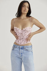 Lace Corset Top - View 7 | TEVQA