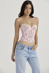 Lace Corset Top - View 9 | TEVQA