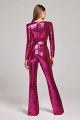 Marissa Sequin Jumpsuit - View 6 | TEVQA