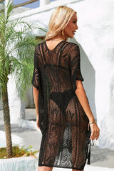 Knit beach cover up tunic - View 9 | TEVQA