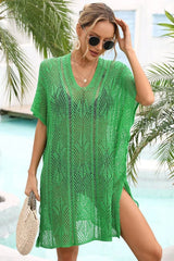 Knit beach cover up tunic - View 10 | TEVQA