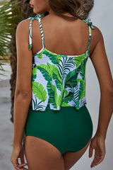 High Waist Ruffle Bikini Set - View 11 | TEVQA