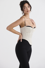 Uvula Off-White Satin Corset | Dress In Beauty