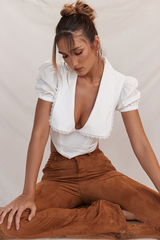 Augusta White Pin Tuck Top | Dress In Beauty