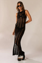 Textured knit maxi dress - View 6 | TEVQA