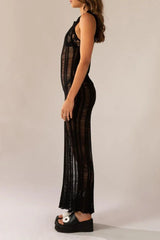 Textured knit maxi dress - View 9 | TEVQA