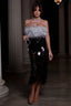 Aleyna Feather Top + Sequin Skirt Set - TEVQA