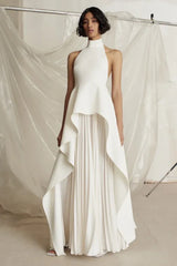 Victoria Layered Halter Gown Set - TEVQA