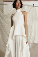 Victoria Layered Halter Gown Set - TEVQA