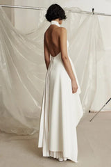 Victoria Layered Halter Gown Set - TEVQA
