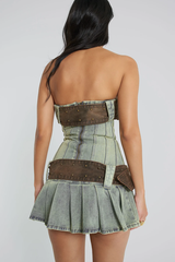 Chelsea Denim Kilt Mini Dress | Dress In Beauty