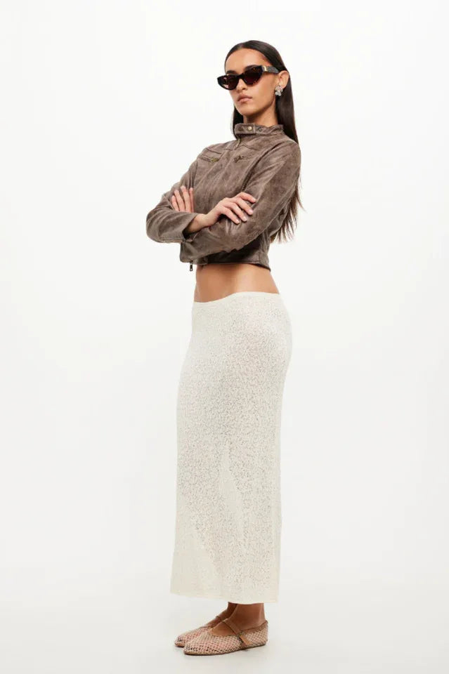 Faux leather moto jacket - View 15 | TEVQA