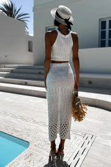 Knit Maxi Skirt Set - View 6 | TEVQA