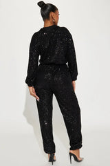 Sequin Jumpsuit - View 7 | TEVQA