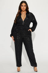 Sequin Jumpsuit - View 9 | TEVQA