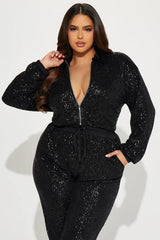 Sequin Jumpsuit - View 8 | TEVQA