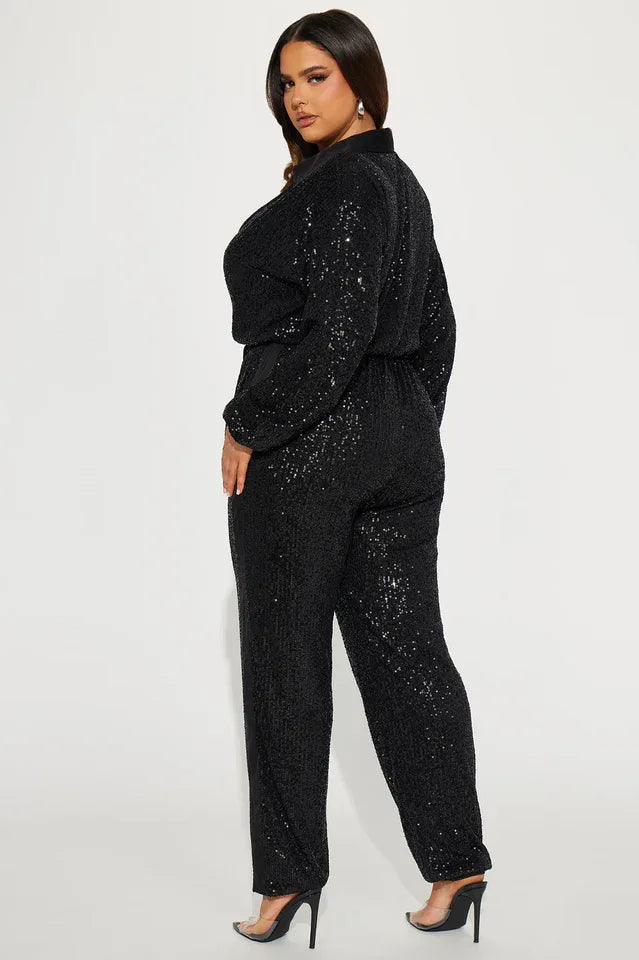 Sequin Jumpsuit - View 10 | TEVQA
