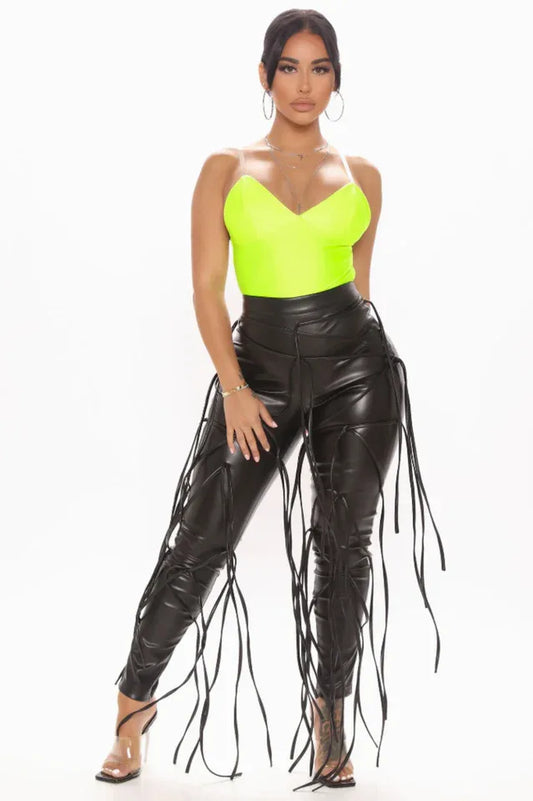 Pull Some Strings Faux Leather Pants - TEVQA