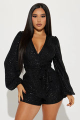 Sequin Romper - View 7 | TEVQA