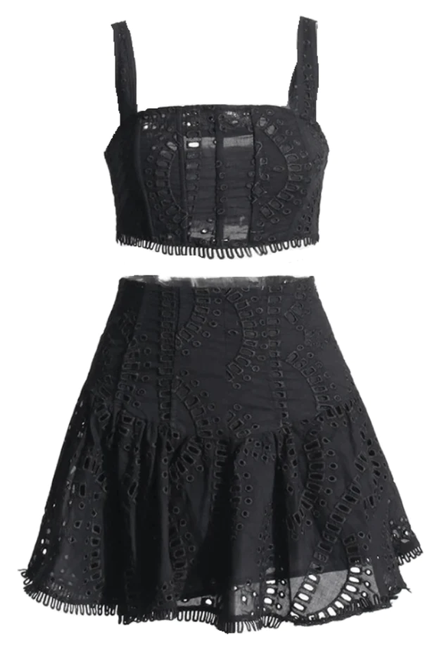 Cora Crop Top + Skirt Set | Dress In Beauty