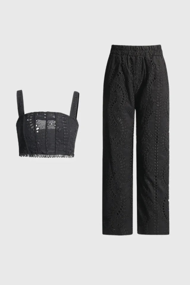 Lya Top + Pants Set - TEVQA