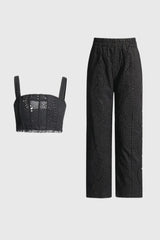 Lya Top + Pants Set - TEVQA