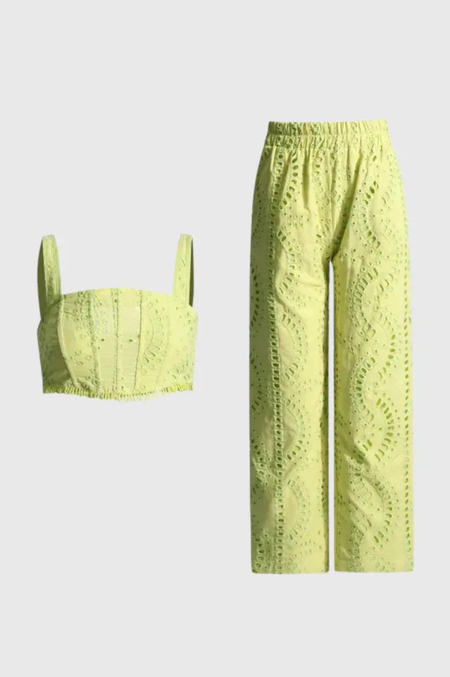 Lya Top + Pants Set - TEVQA
