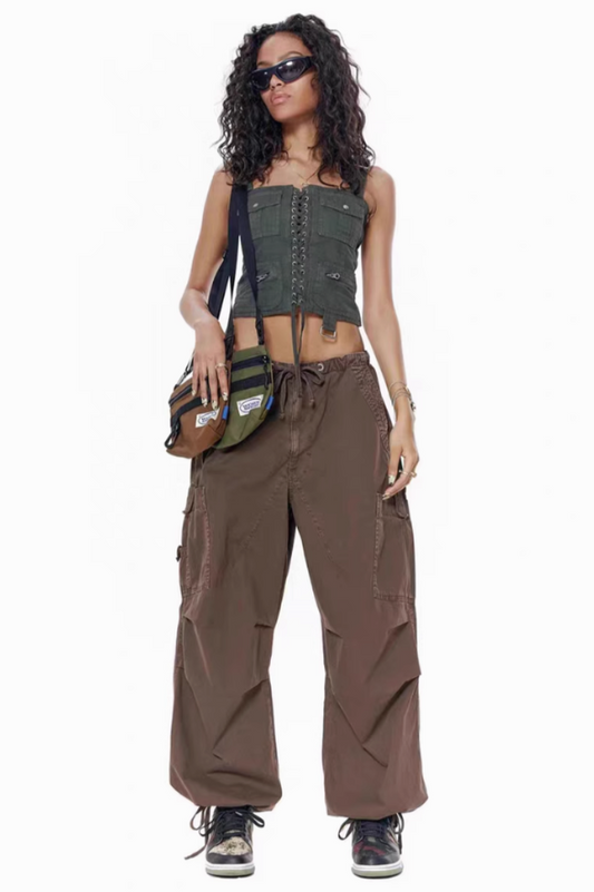 Vintage Parachute Cargo Pants | Dress In Beauty