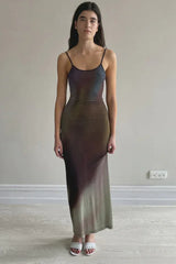 Digital floral print maxi dress - View 12 | TEVQA