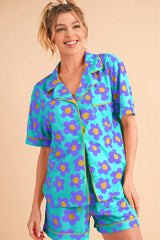 Floral print pajama set - View 11 | TEVQA