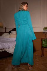 Aiko Flower Embellished Maxi Dress - View 8 | TEVQA