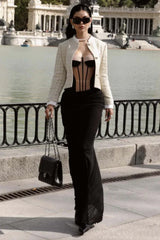 Strapless corset maxi dress set - View 8 | TEVQA