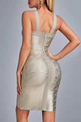 Rutia Metallic Mini Bandage Dress | Dress In Beauty