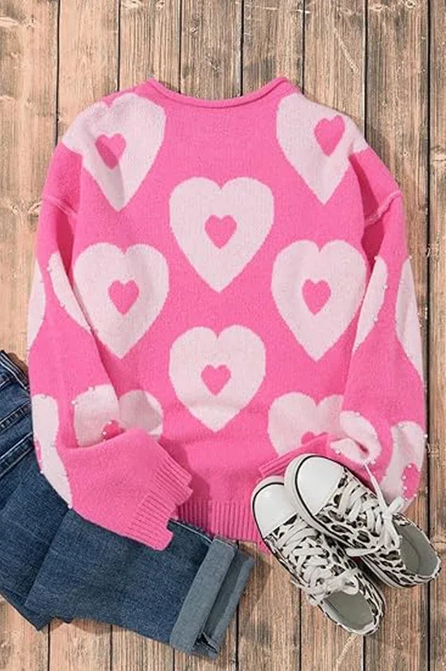 Pearl Embellished Knit Sweater - View 9 | TEVQA