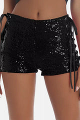 Sequin Party Shorts - View 6 | TEVQA
