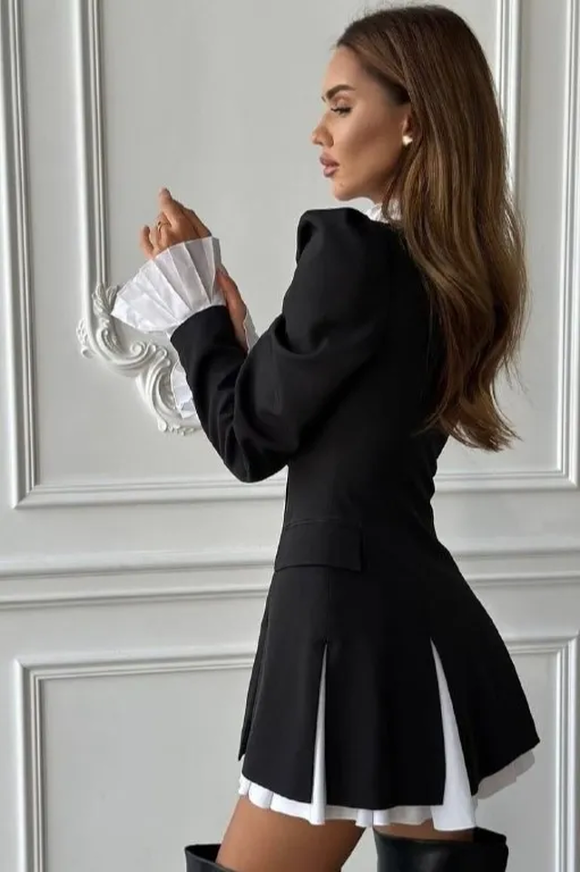 Mandy Long Sleeve Ruffle Shirt Dress | Dress In Beauty