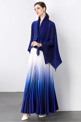 Ombre pleated two piece set - View 7 | TEVQA