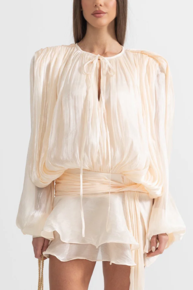 Ruffled Mini Dress With Flowing Silhouette | Dress In Beauty