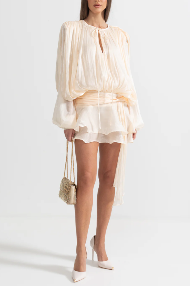 Ruffled Mini Dress With Flowing Silhouette | Dress In Beauty