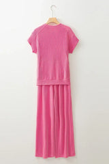 Women's Knit Lounge Set - View 14 | TEVQA