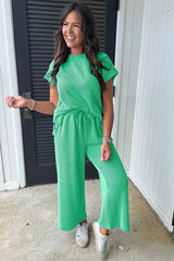 Women's Knit Lounge Set - View 20 | TEVQA