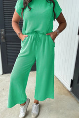 Women's Knit Lounge Set - View 21 | TEVQA