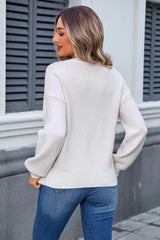 Coquette Aesthetic Bow Graphic Knit Sweater - View 10 | TEVQA