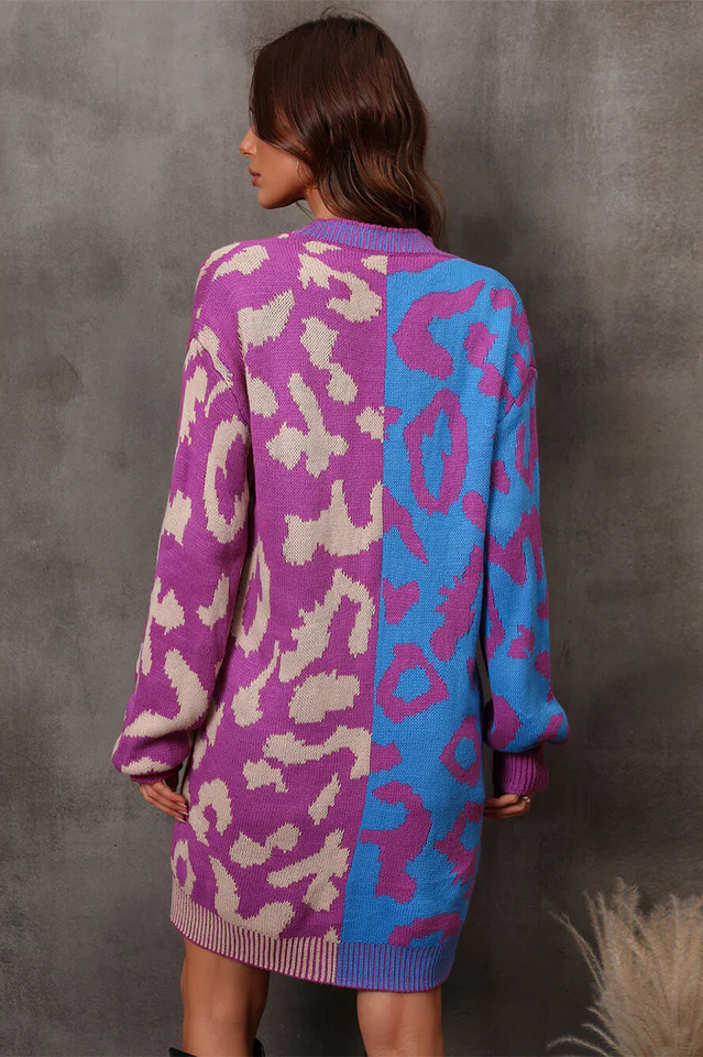 Hollis Leopard Knit Long Cardigan | Dress In Beauty