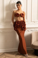 Irma Flower Bandage Skirt Set - View 7 | TEVQA