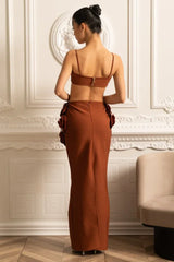 Irma Flower Bandage Skirt Set - View 8 | TEVQA