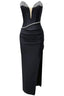 Strapless maxi dress with rhinestone embellishment - View 6 | TEVQA