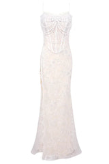 Lace Maxi Dress - View 8 | TEVQA